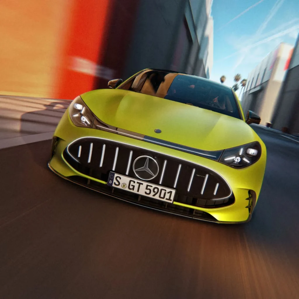 This is the new all-electric Mercedes-AMG 4-Door, which means what you're looking at here is also Mercedes' flagship model