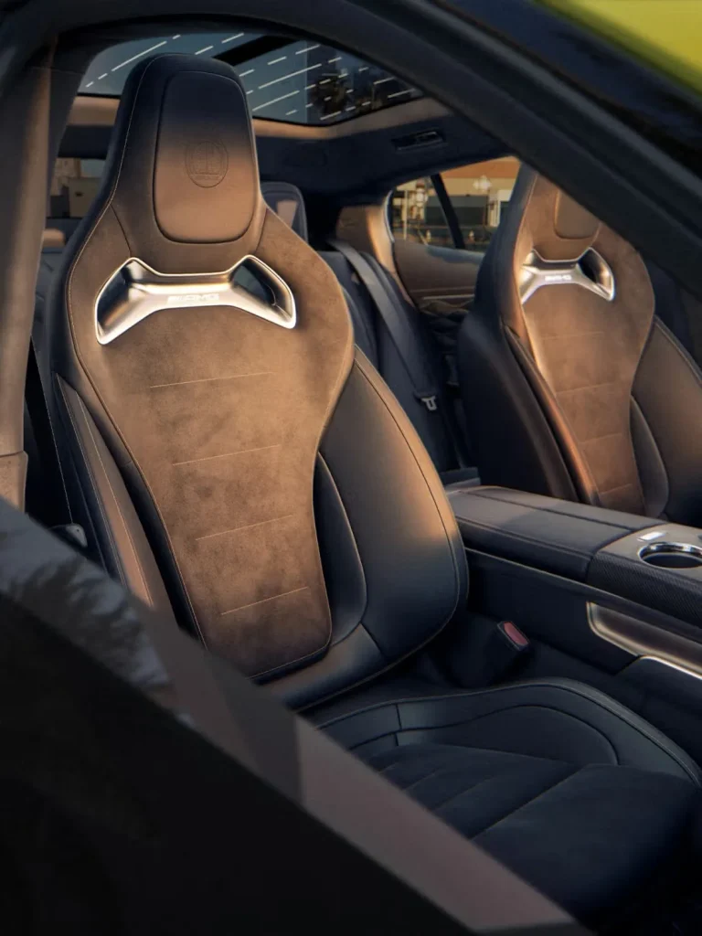 This is the new all-electric Mercedes-AMG 4-Door, which means what you're looking at here is also Mercedes' flagship model
