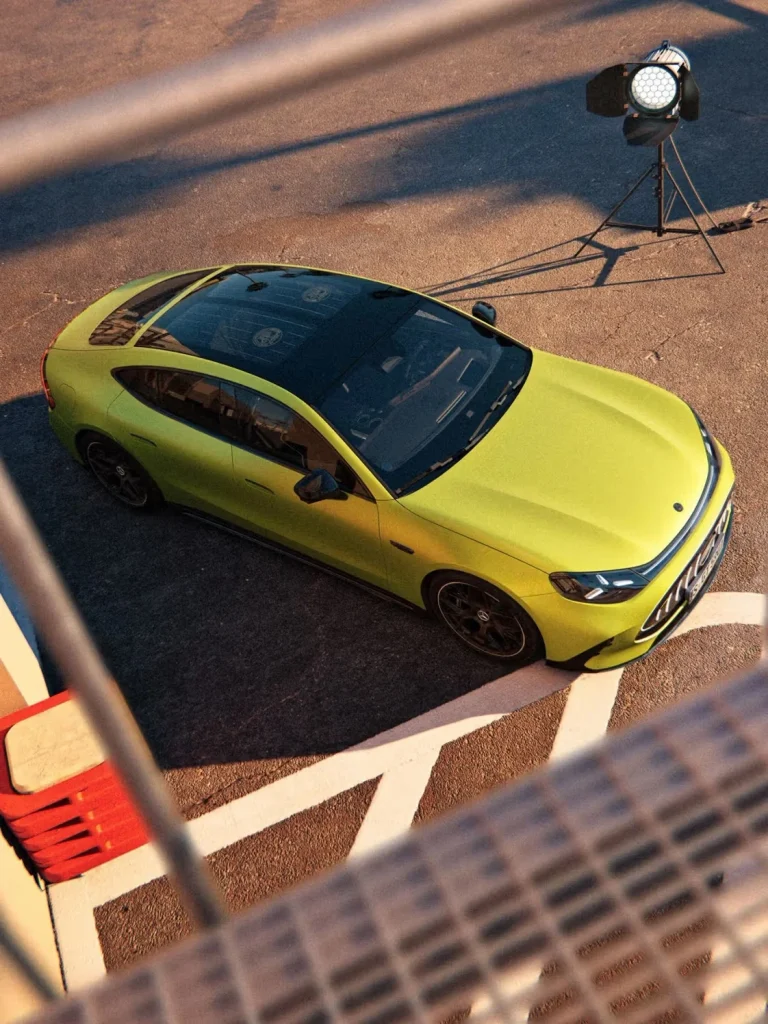 This is the new all-electric Mercedes-AMG 4-Door, which means what you're looking at here is also Mercedes' flagship model