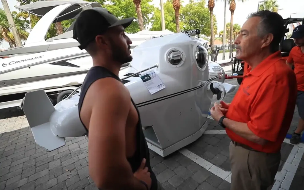 This man has been using a 1998 submarine to explore the depths of a Florida river with surprising results