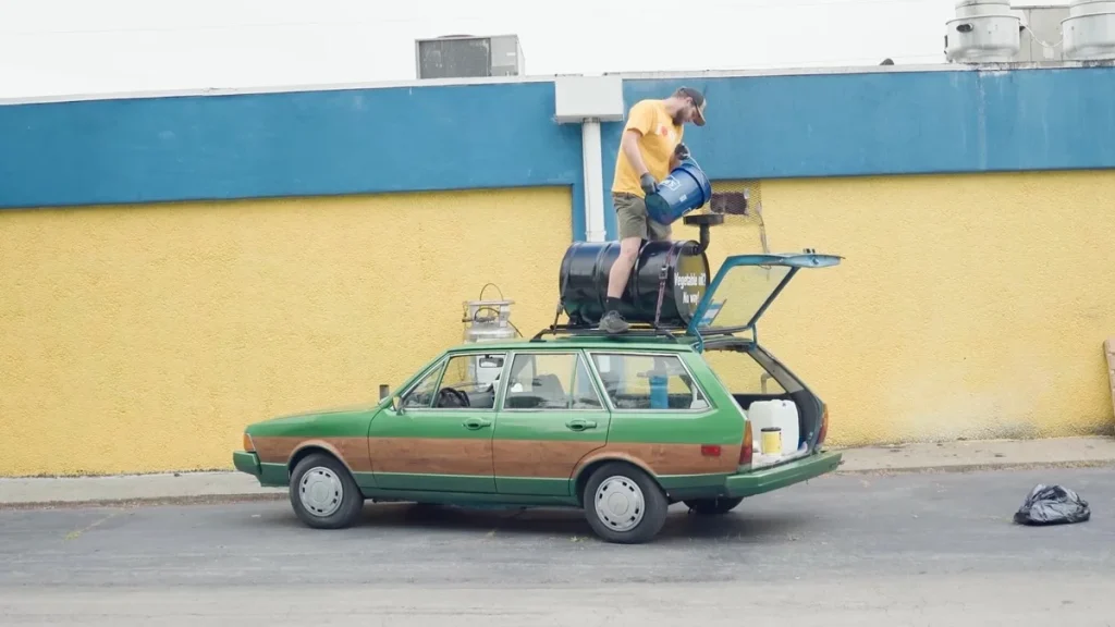 This man is trying to drive his 1981 Volkswagen Dasher from Ohio to Florida with no money and no fuel
