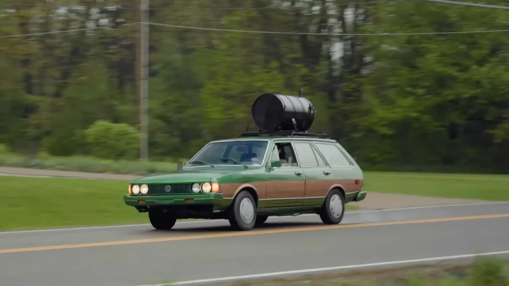This man is trying to drive his 1981 Volkswagen Dasher from Ohio to Florida with no money and no fuel