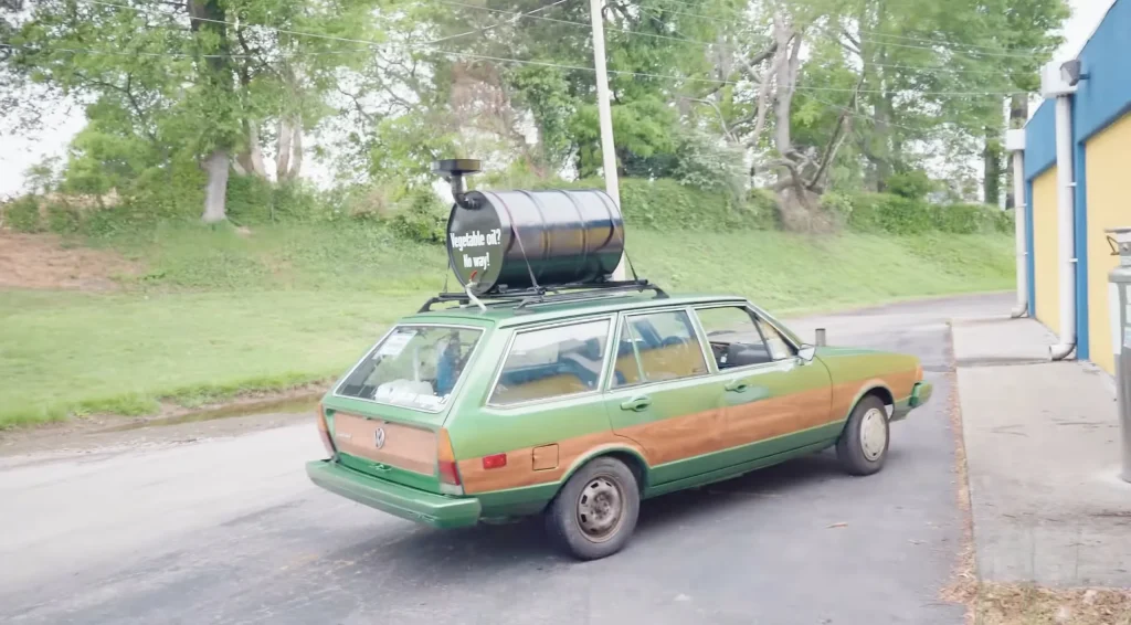 This man is trying to drive his 1981 Volkswagen Dasher from Ohio to Florida with no money and no fuel