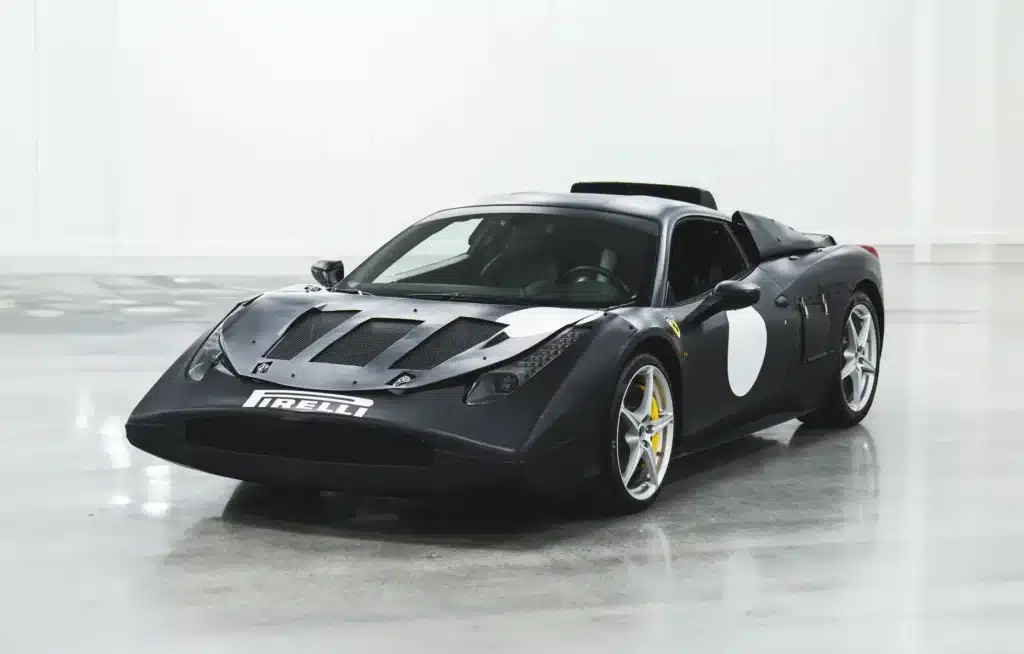 A LaFerrari prototype test mule with a hybrid V12 is heading to auction in Monterey, where it could sell for as much as $1.2 million