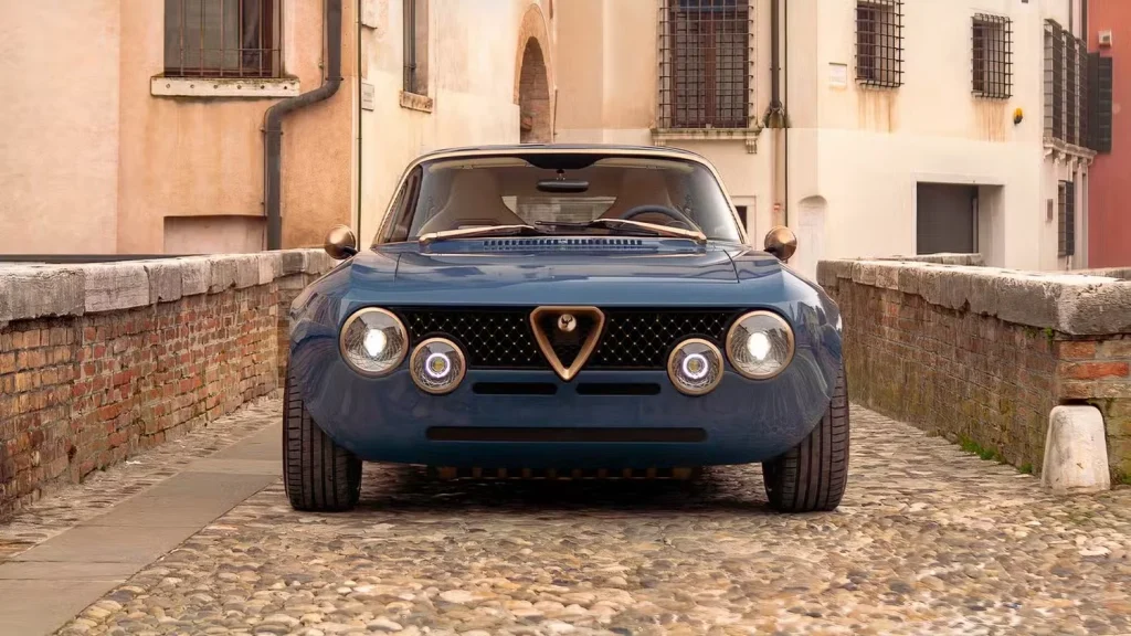 This supercar - built by a company called Totem - looks like an Alfa Romeo, but it's actually a modern electric vehicle