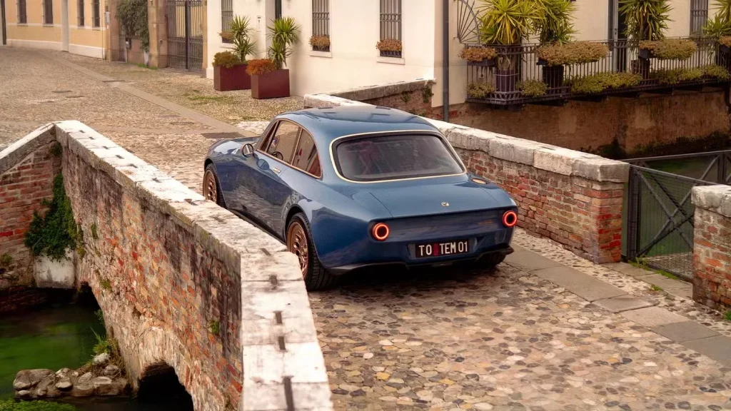 This electric restomod - built by a company called Totem - looks like an Alfa Romeo, but it's actually a modern electric vehicle