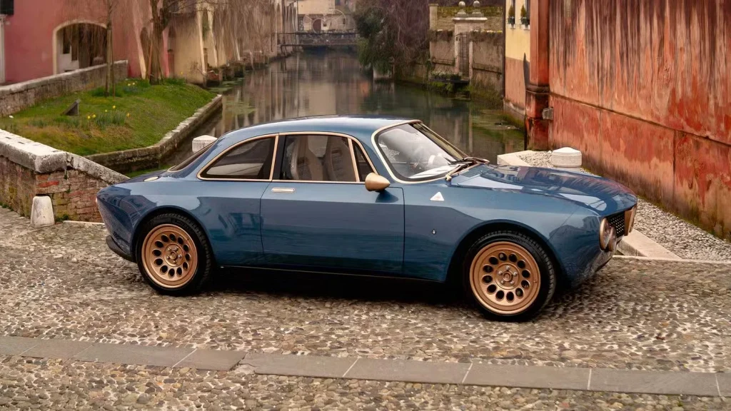 This supercar - built by a company called Totem - looks like an Alfa Romeo, but it's actually a modern electric vehicle