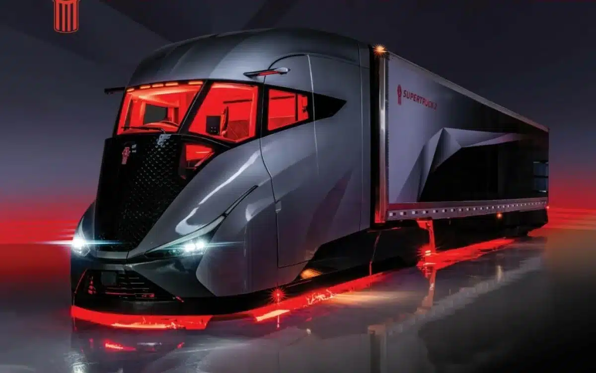 This supertruck of the future looks like a bullet train