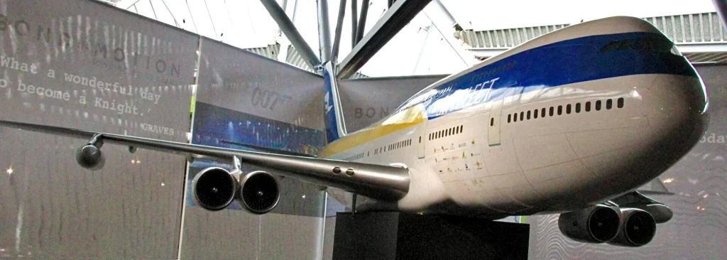 This weird-looking thing is a Boeing 747-200 that featured in both Casino Royale and something else you may have watched a thousand times before