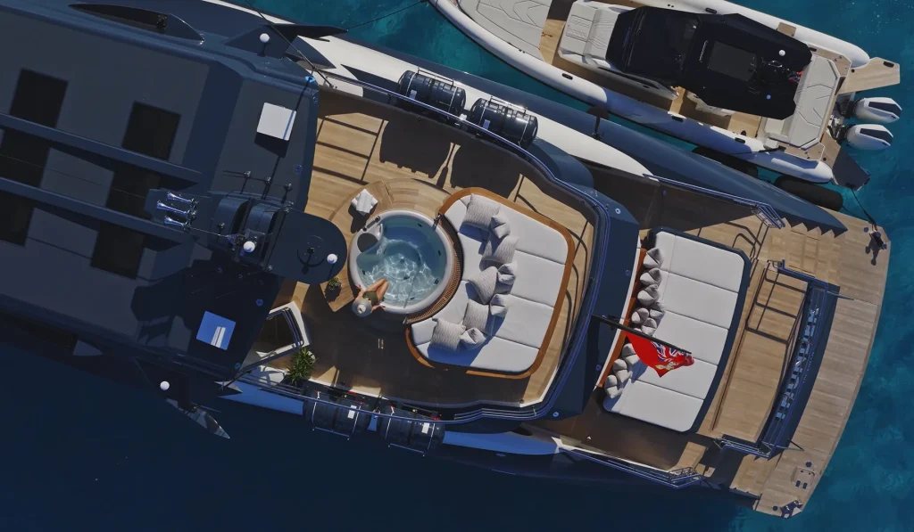 Billionaire built a 10,500HP carbon fiber superyacht so he can have his lunch and dinner in different places using the 'Concorde of the sea'