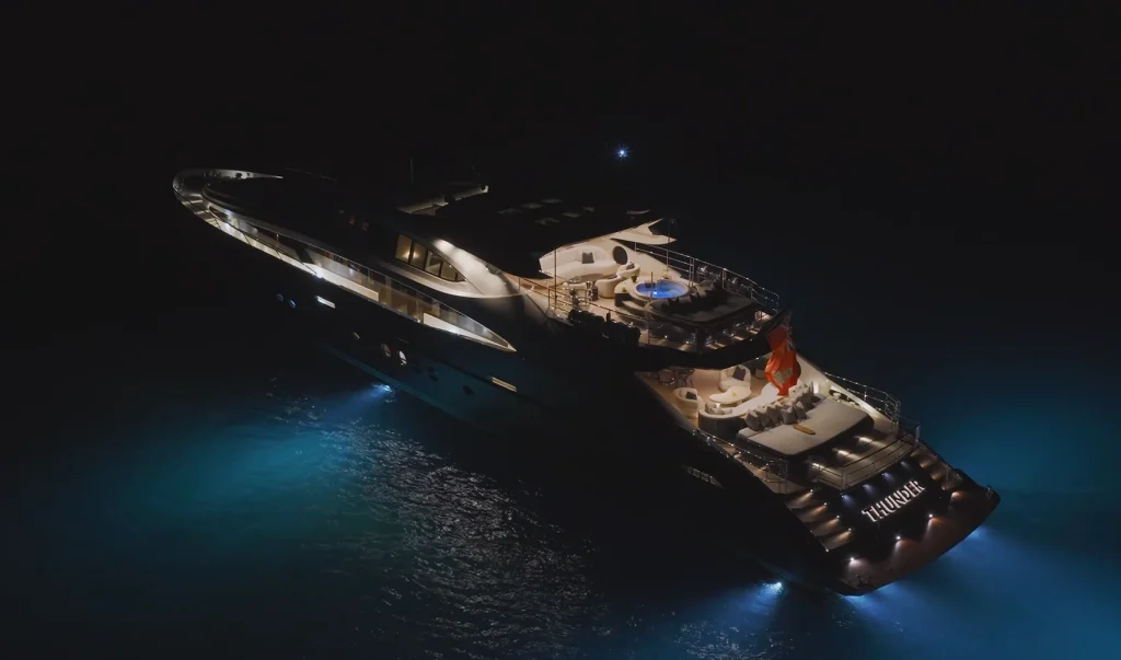 Billionaire built a 10,500HP carbon fiber superyacht so he can have his lunch and dinner in different places using the 'Concorde of the sea'