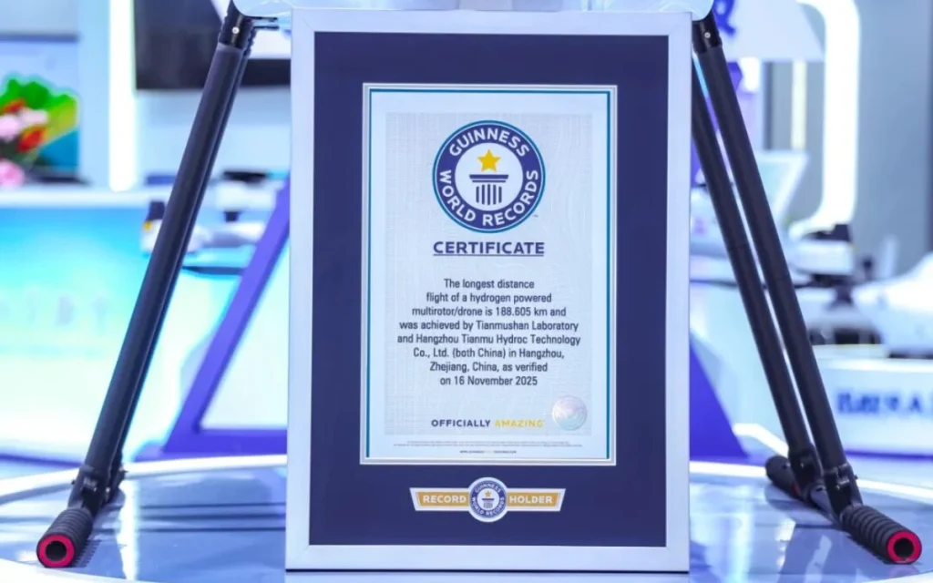 When a hydrogen-powered drone stays airborne longer than most short-haul flights, you know a Guinness World Record is about to be broken.