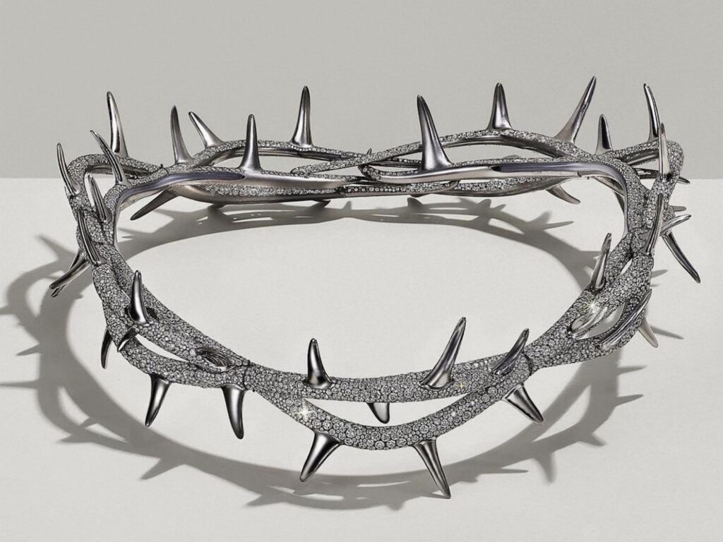 Tiffany & Co. diamond crown of thorns close up