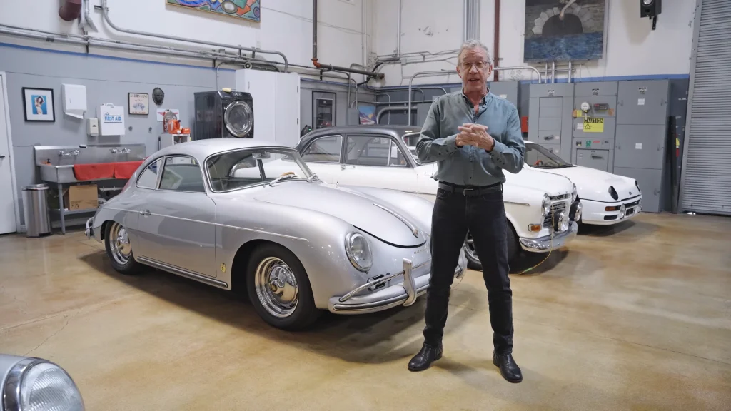 Tim Allen opens up his private garage to reveal an incredible collection of super rare vintage cars and American muscle