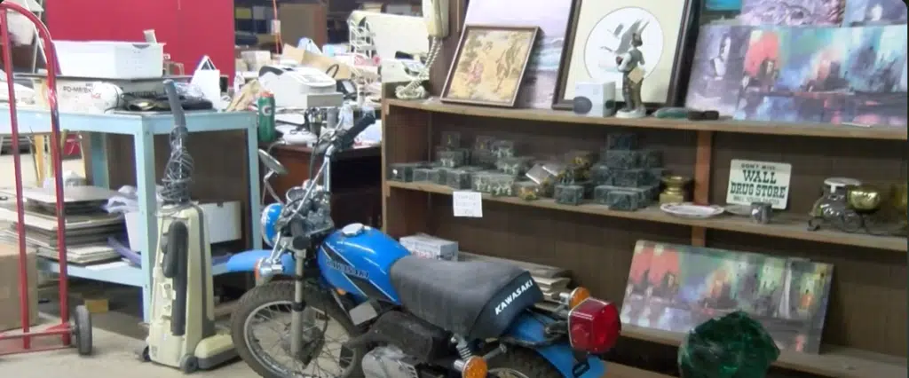 The world's largest time capsule includes, among other things, a Kawasaki motorcycle.