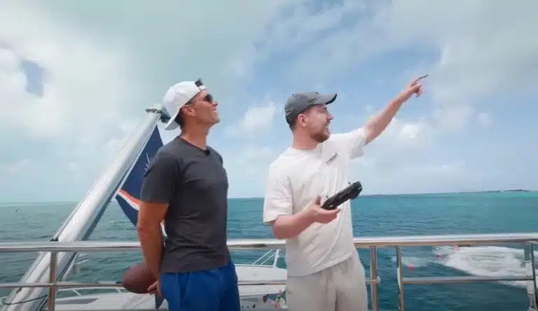 Watch Tom Brady hit a drone out of the sky from a superyacht