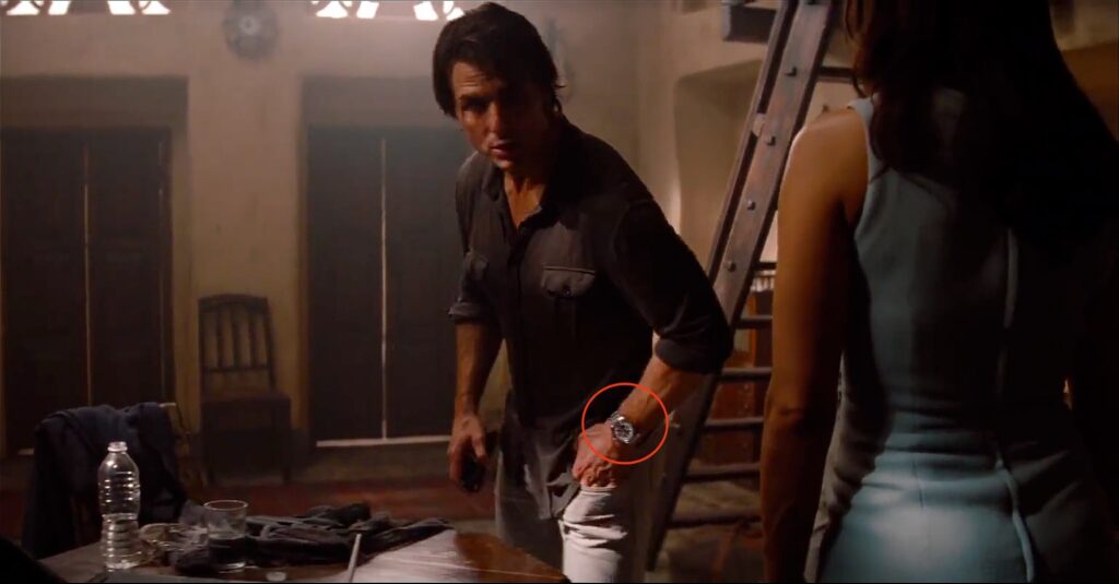 Tom Cruise's watch collection, Tom Cruise wearing a Tudor Heritage Chrono in Ghost Protocol
