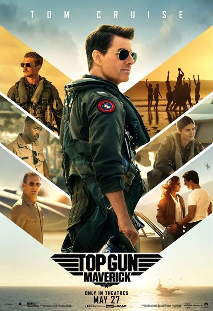 Top Gun Maverick original poster, all major characters