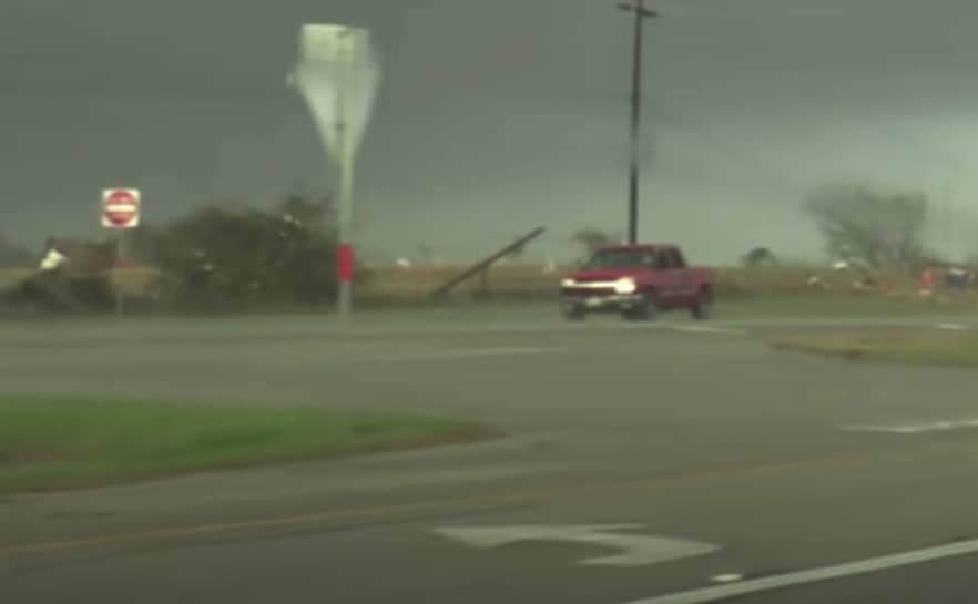 Truck driver survives tornado
