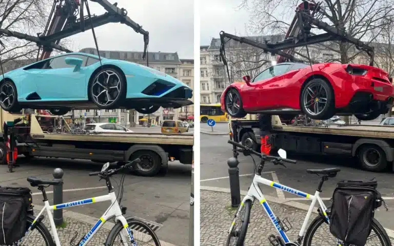 Ferrari 488 Spyder and Lamborghini Huracán impounded