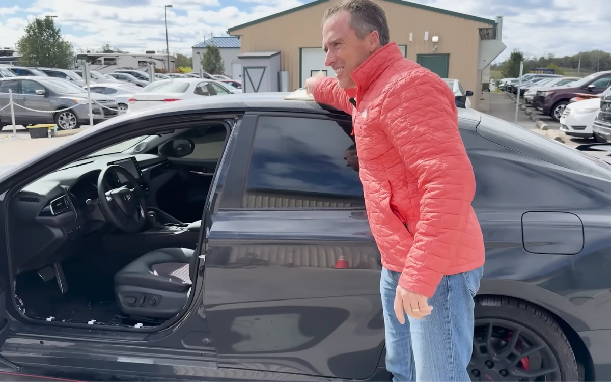 Man bought $18,000 Toyota Camry TRD from New Mexico auction and it looked absolutely perfect until he opened the door