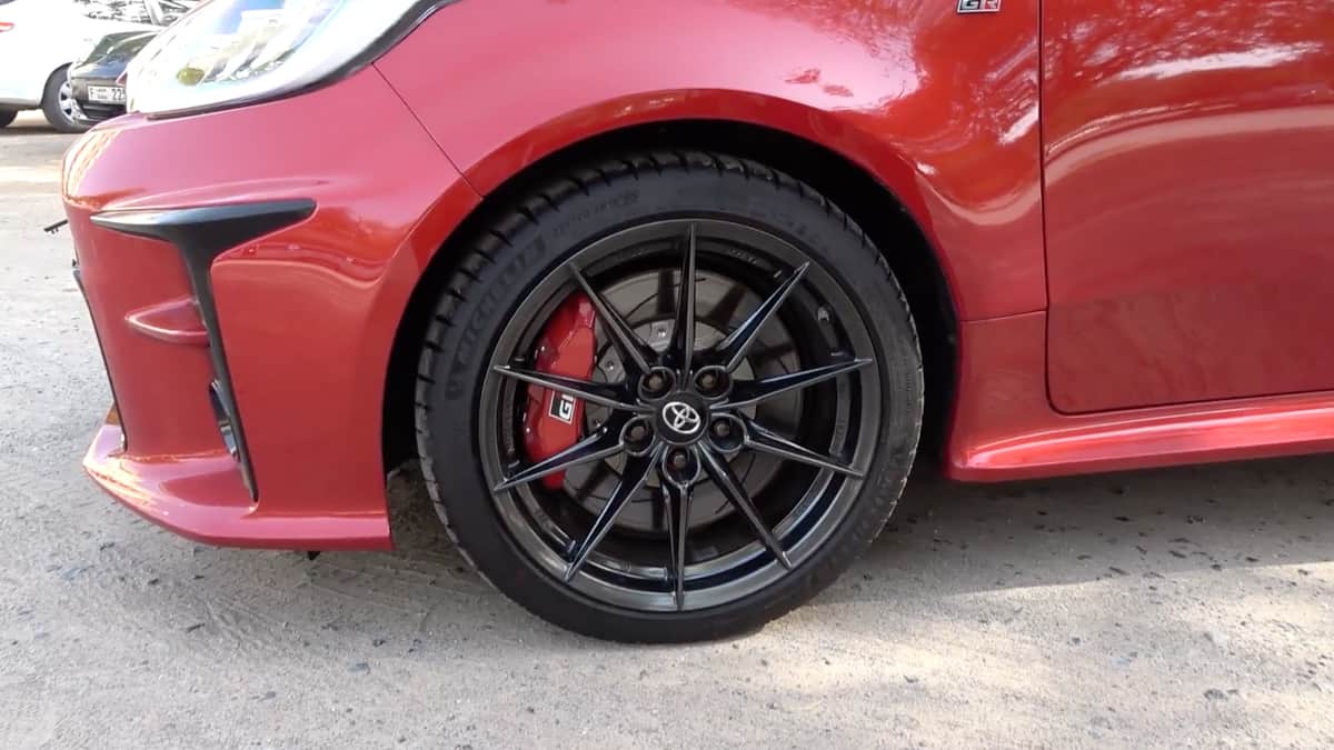BBS wheels on the Toyota GR Yaris