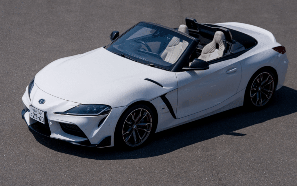 This convertible is a Toyota Supra that's also a BMW Z4 and it absolutely works