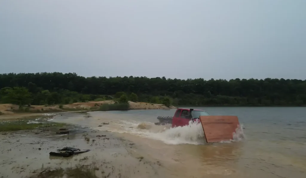 Customized Toyota Tacoma wave machine