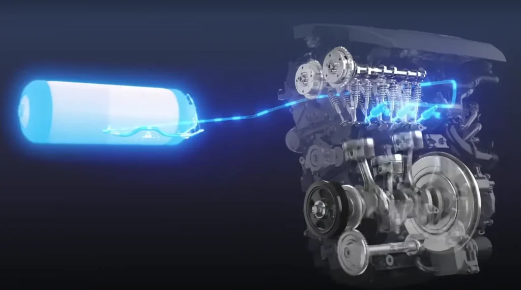 Hydrogen engine by Toyota