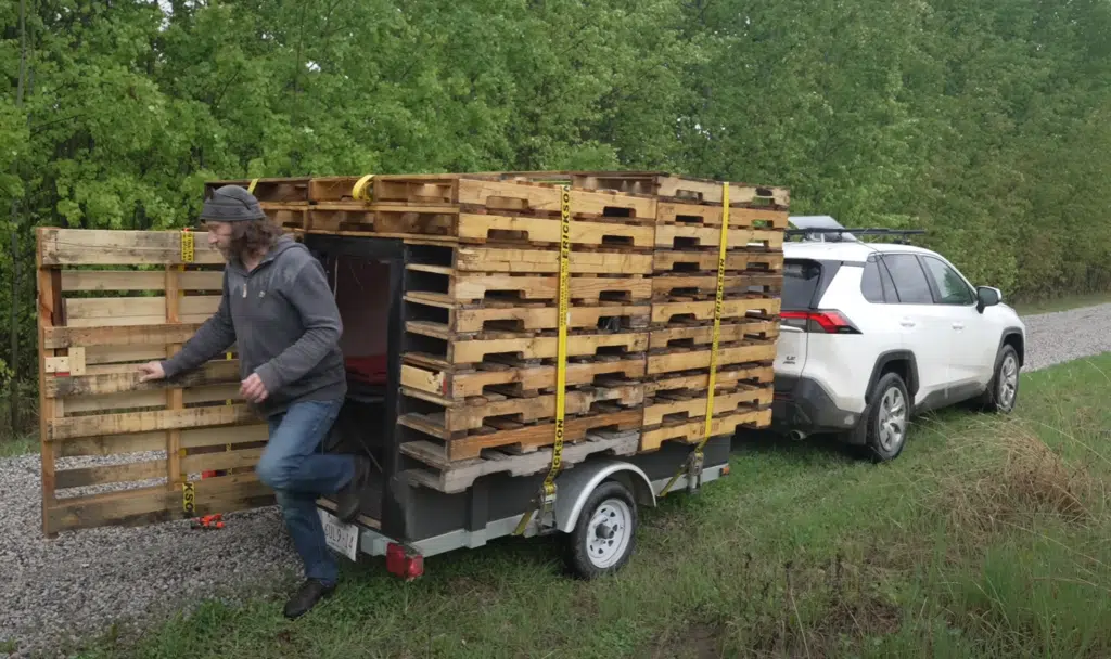 This might be the stealthiest camper ever built, a camper trailer designed for off-grid camping and built to function as a completely hidden RV in plain sight