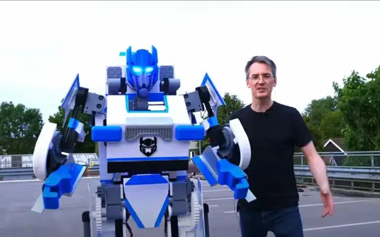This YouTube tech whizz created a homemade robot transformer that turns into a car, and it is cooler than anything in the movies