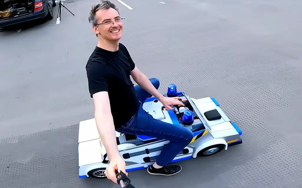 This YouTube tech whizz created a homemade robot transformer that turns into a car, and it is cooler than anything in the movies