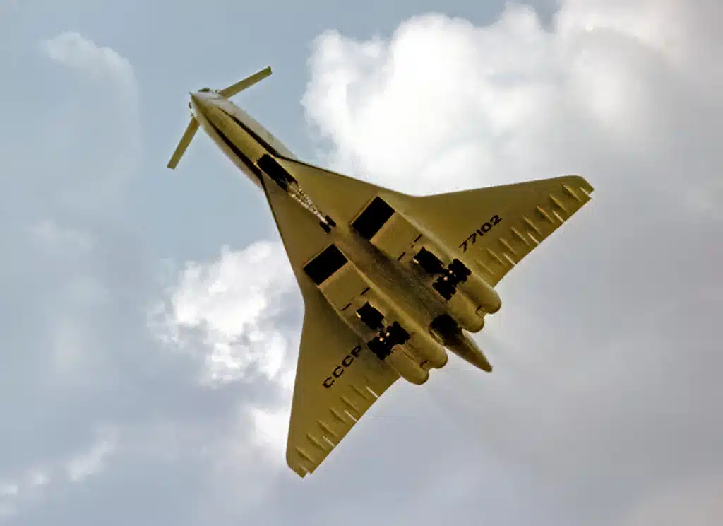 The Tupolev Tu-144, a weird aircraft that flew at the 1973 Pairs Air Show