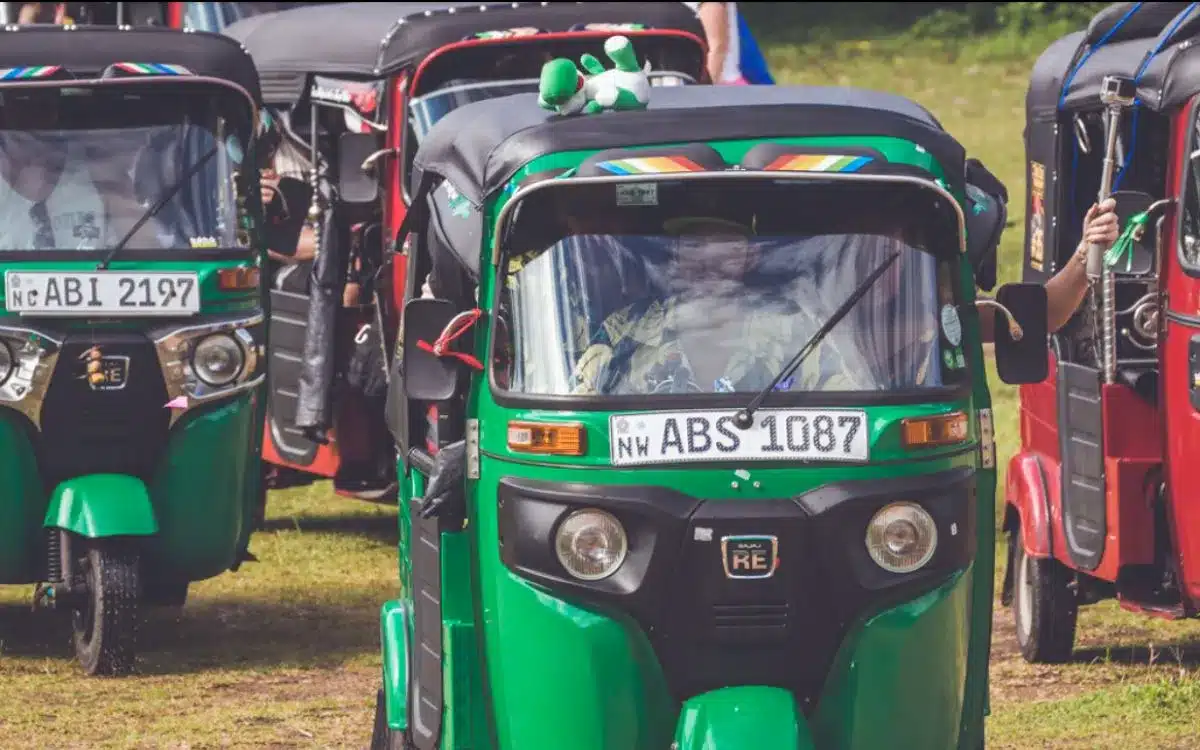 Tuk-tuk racing turns the three-wheeled vehicles into speed demons