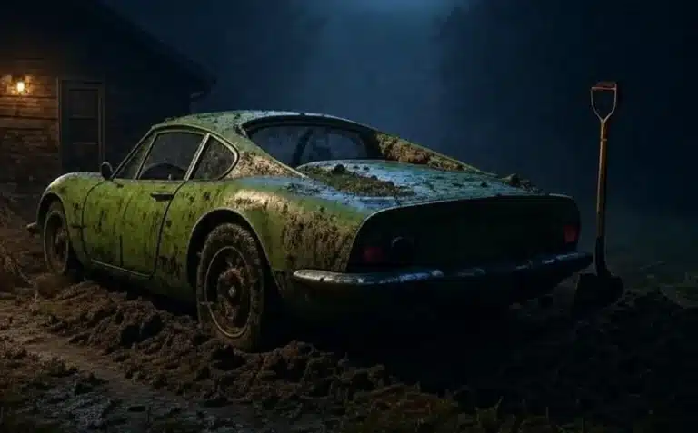 Two kids playing outside their Los Angeles home accidentally found a buried Ferrari Dino 246 GTS in their backyard
