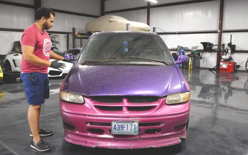 US YouTuber Tavarish bought the infamous Pimp My Ride van, the Chrysler Voyager that featured in the show, and the inspection revealed something strange