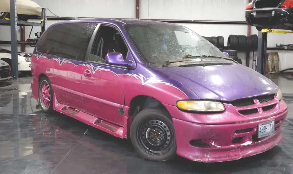 US YouTuber Tavarish bought the infamous Pimp My Ride van, the Chrysler Voyager that featured in the show, and the inspection revealed something strange