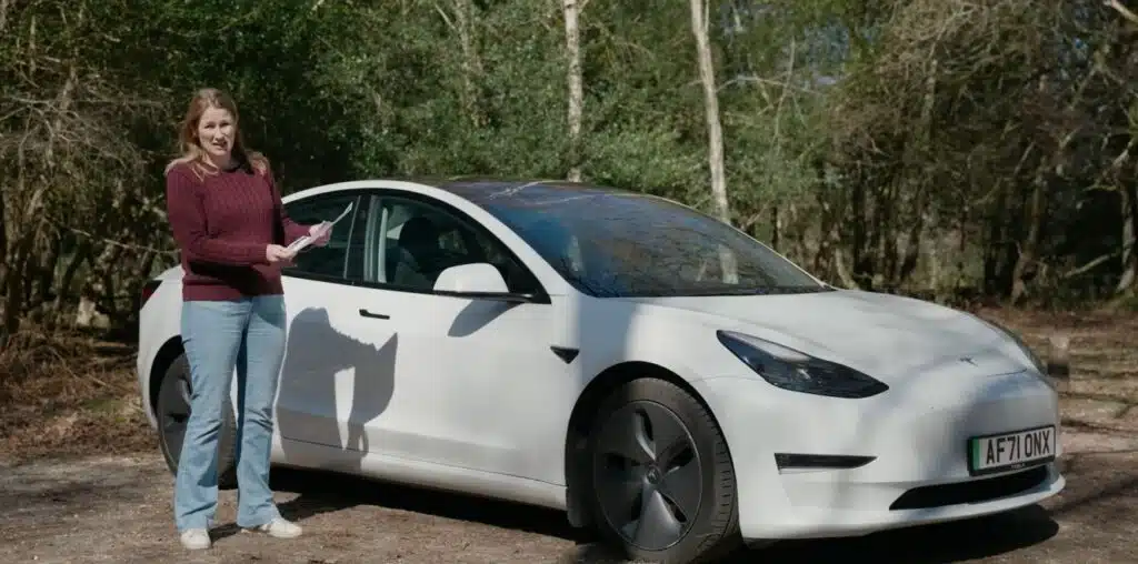 Uber Tesla Model 3 EV with over 180,000 miles