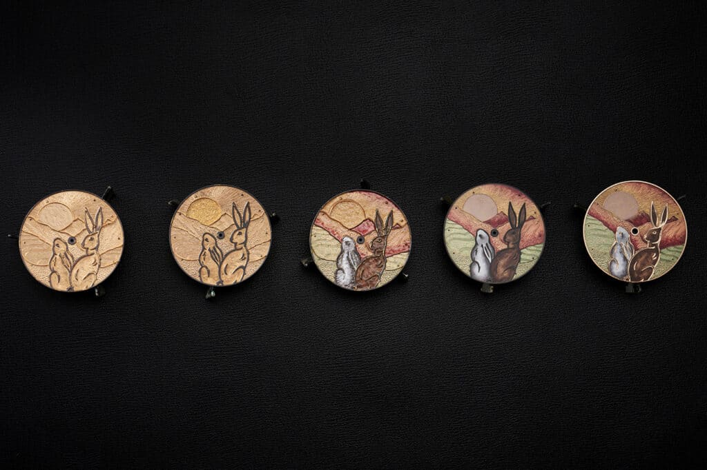 Ulysse Nardin Year of the Rabbit watch, handmade dial