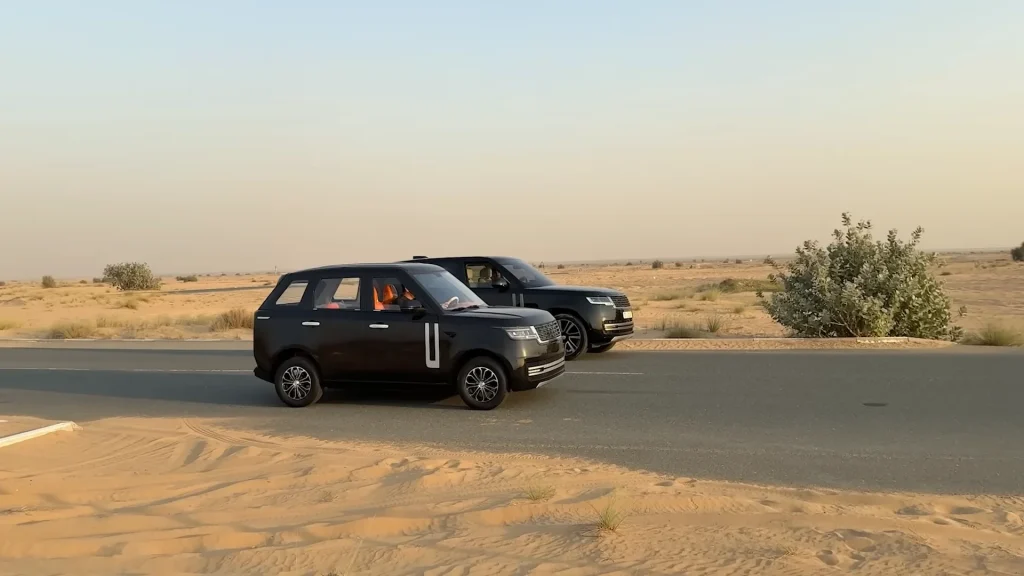 Fake $4,000 Chinese Range Rover put side-by-side with a real Range Rover and the differences are absolutely bizarre