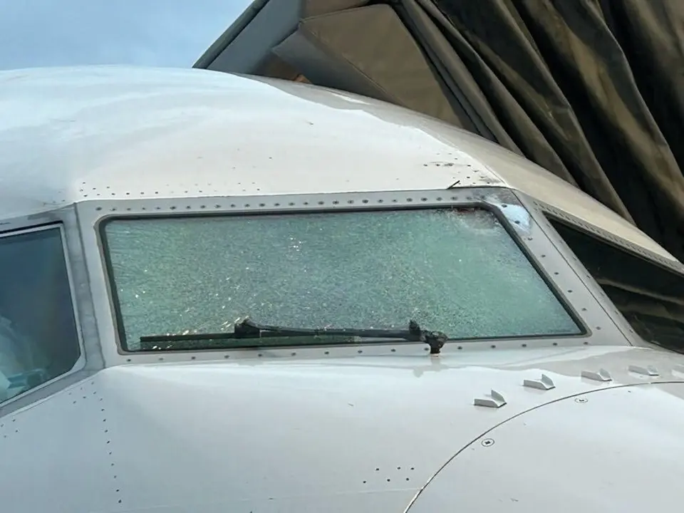 Mystery object that struck United Airlines windshield mid-flight has been identified and it wasn't a meteor