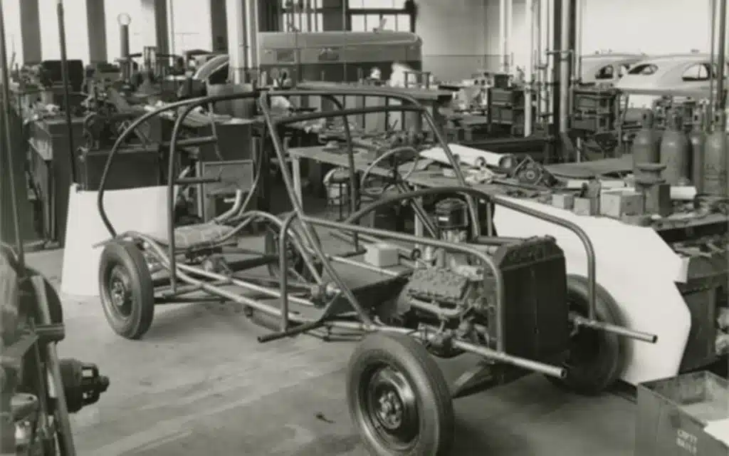 A lightweight concept car made of soybeans, built by Henry Ford