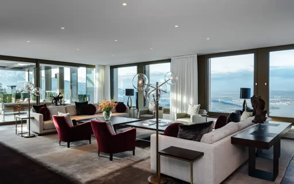 The Lake View Royal Suite at Bürgenstock Resort Lake Lucerne, Switzerland