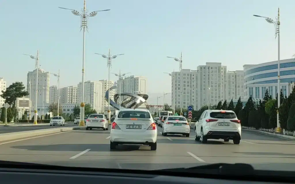 You can only drive white cars in Ashgabat, Turkmenistan due to a bizarre rule made by the country's President Gurbanguly Berdimuhamedow