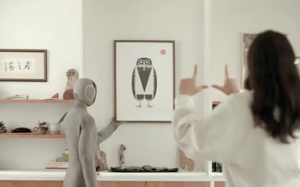 This humanoid robot is being trained to fold laundry and do household chores