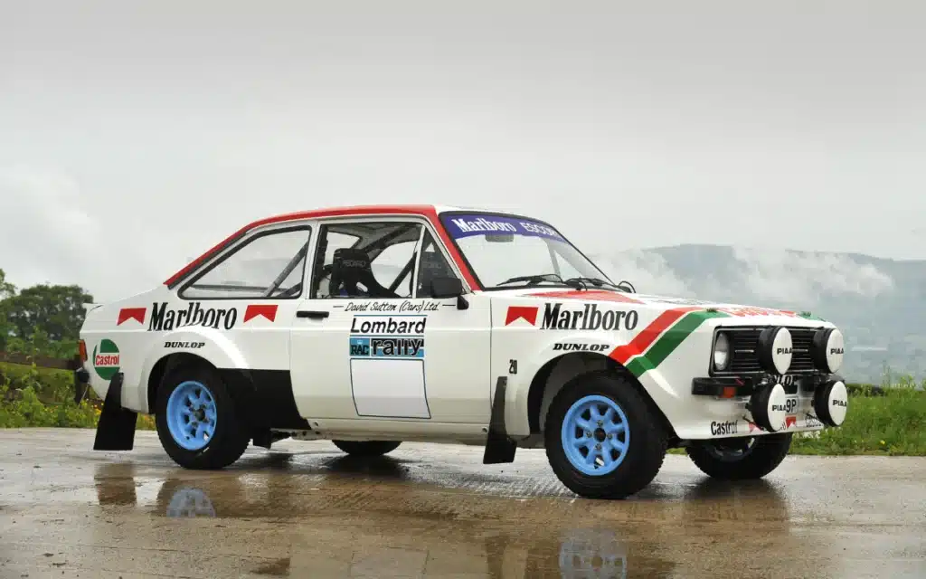 A 1975 Ford Escort RS 1800 Rally Car