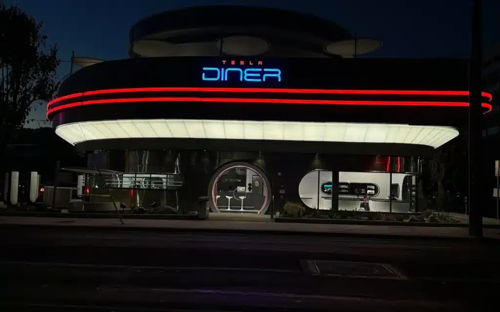 World's first Tesla diner is here with its opening date 'weeks away'
