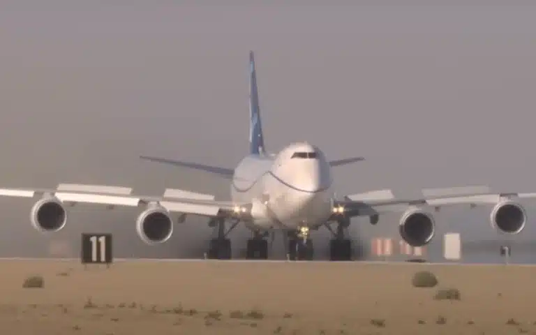 Boeing demonstrates one of its most rigorous tests as pilot slams brakes while going at 200mph
