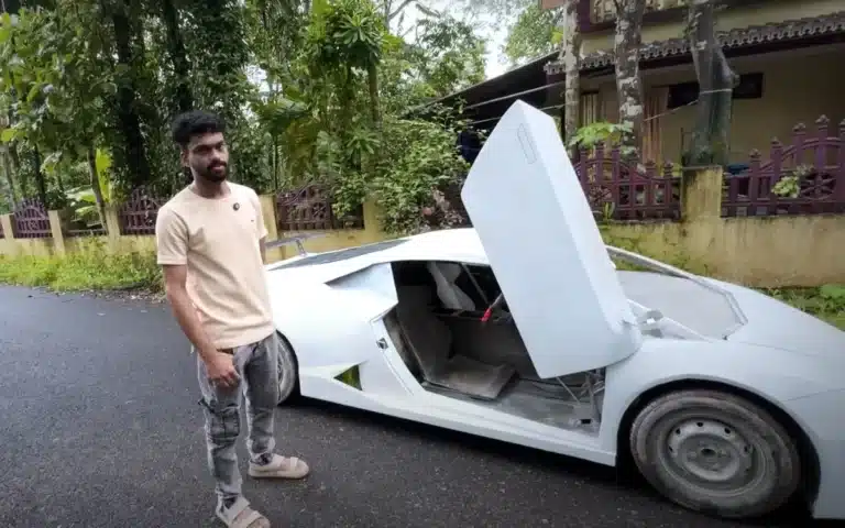 26-year-old Indian becomes Lamborghini owner after creating an amazing custom build using scrap parts