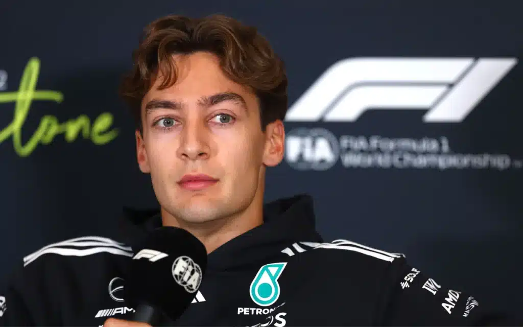 Mercedes driver George Russell addresses claims that he's leaving the team